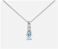 Collana Mikiko Donna in Oro bianco Acquamarina 0.63 Ct MD5056O4AM063 - MD5056O4AM063